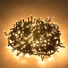 500 LED 49FT Cluster String Lights, Warm White Indoor Outdoor Lights 500 LED 49FT Cluster String Lights, Warm White Indoor Outdoor Lights